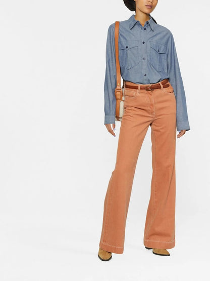 Button-Up Denim Shirt