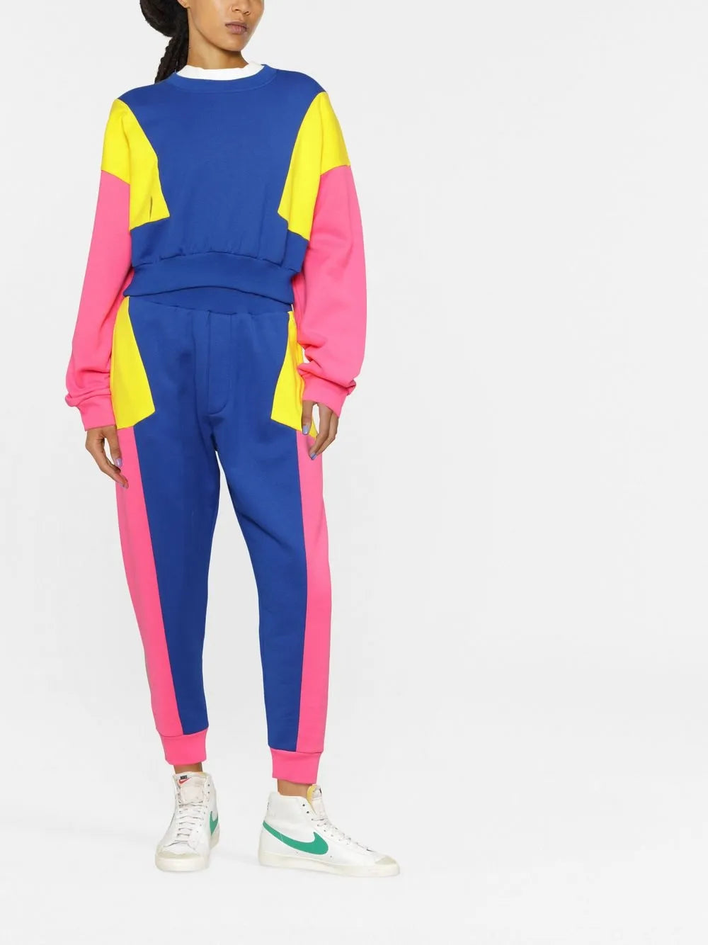 Colour-Block Long-Sleeve Sweatshirt