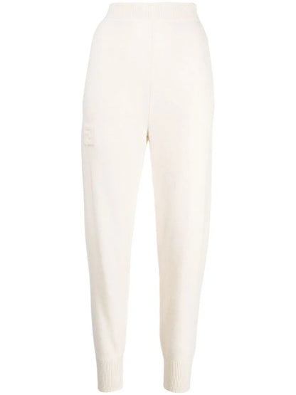 Wool-Cashmere Knit Trousers