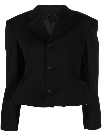 Single-Breasted Cropped Blazer