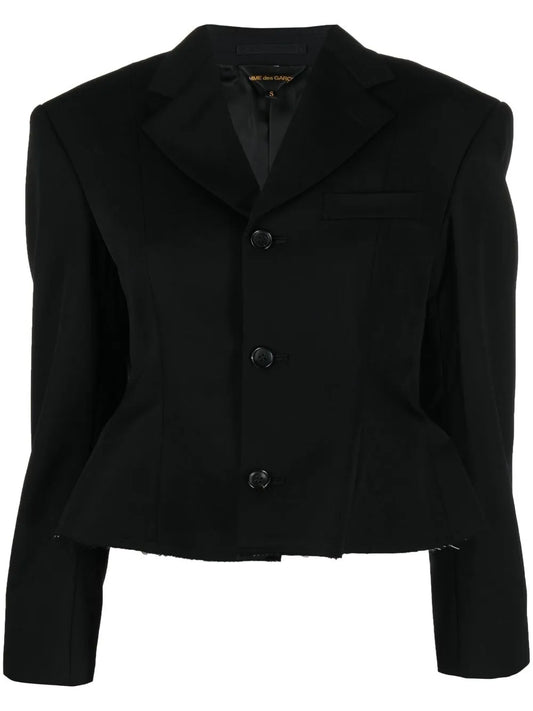 Single-Breasted Cropped Blazer