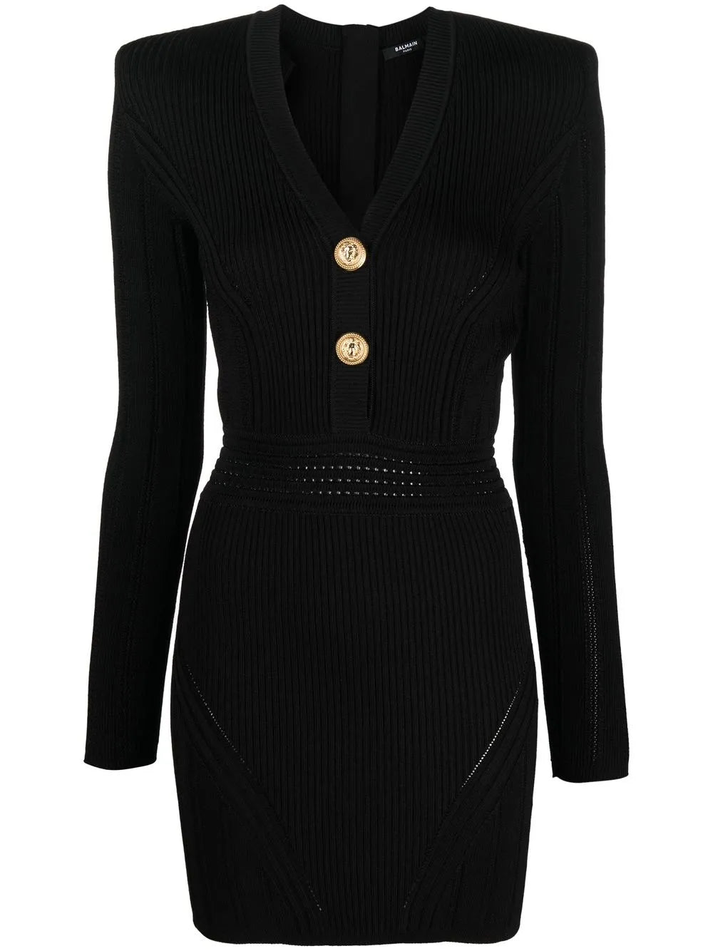 Ribbed-Knit Mini Dress