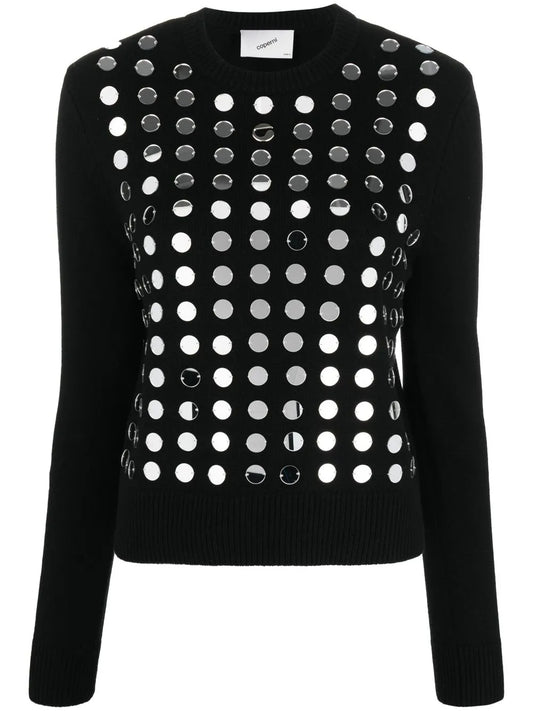 Mirror-Sequin Jumper