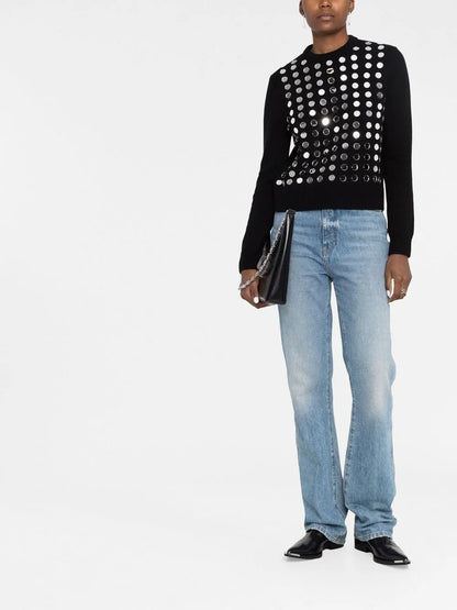 Mirror-Sequin Jumper