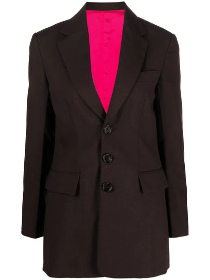 Single-Breasted Wool Blazer