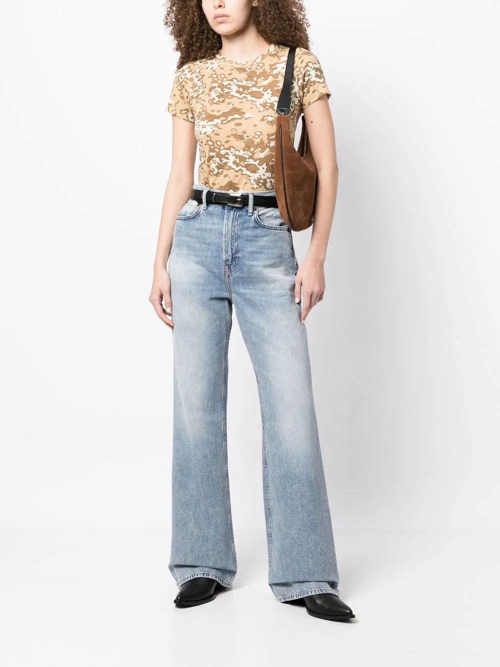 Camouflage-Print Short-Sleeved T-Shirt