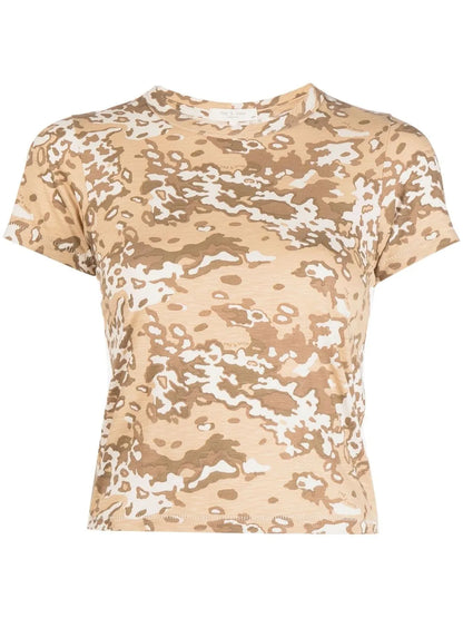 Camouflage-Print Short-Sleeved T-Shirt