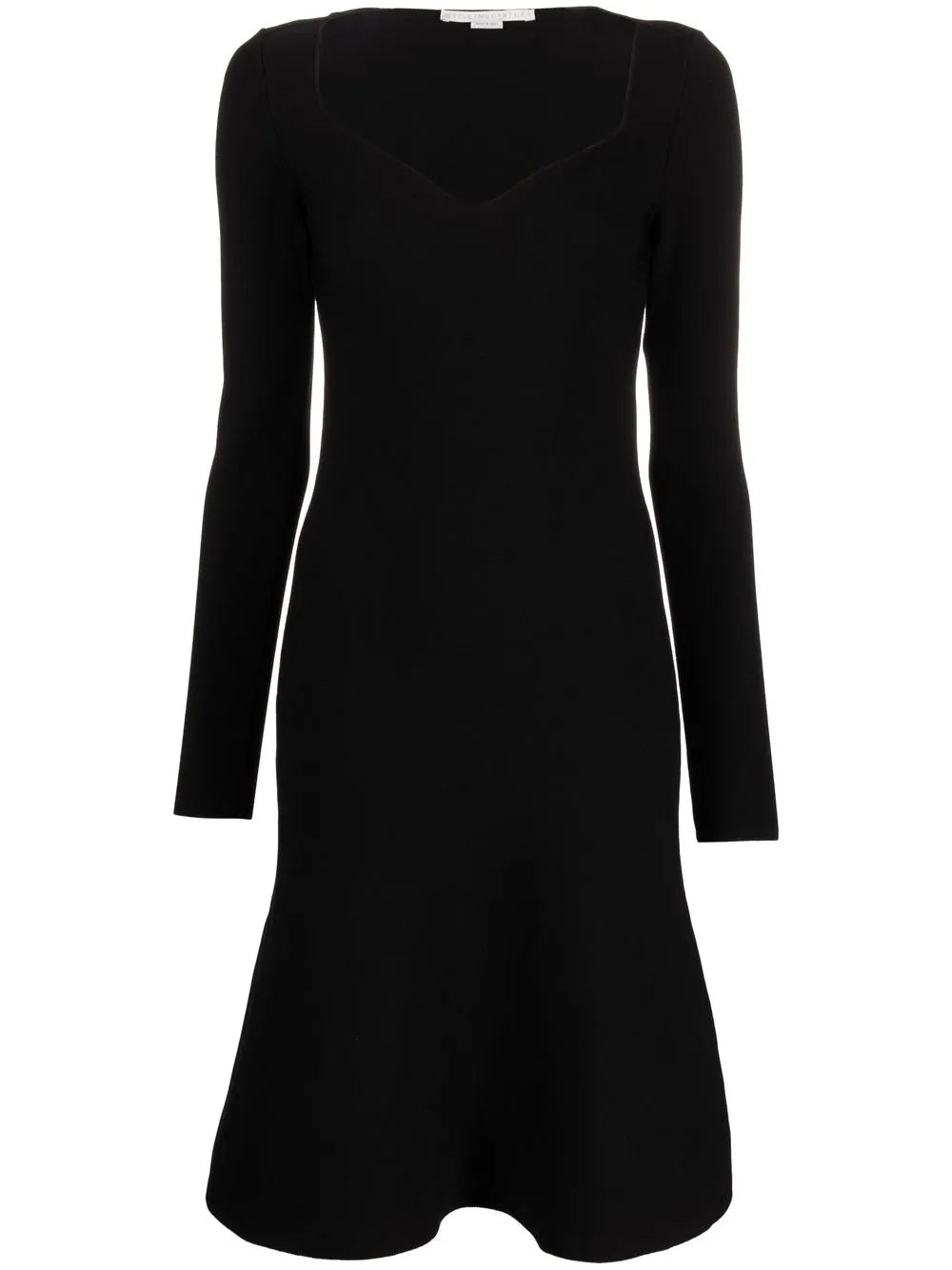 Sweetheart-Neck Flared Dress