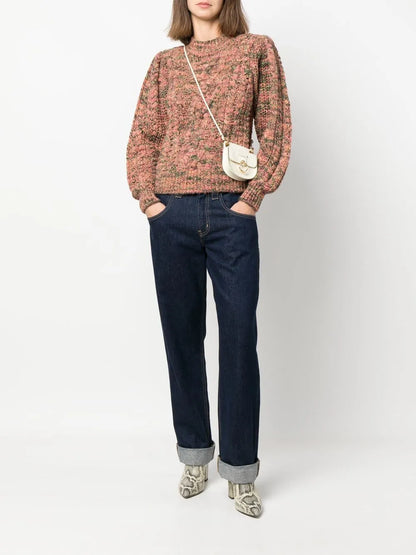 Cable-Knit Speckled Jumper
