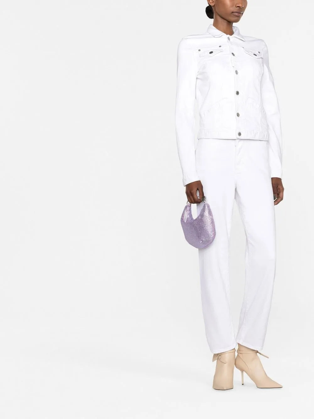 Buttoned Long-Sleeve Jacket