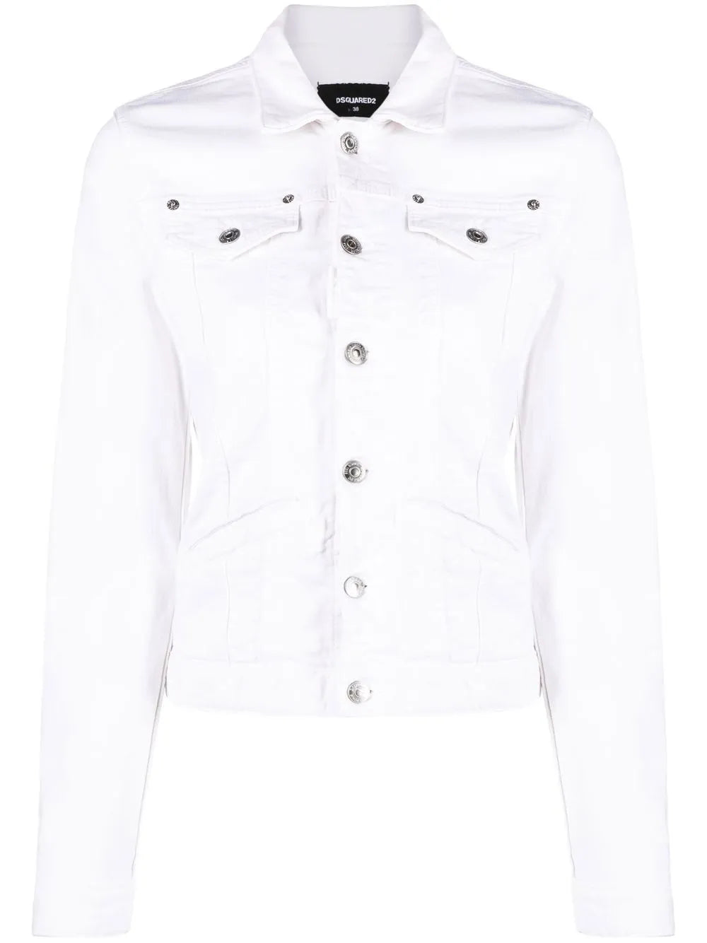 Buttoned Long-Sleeve Jacket