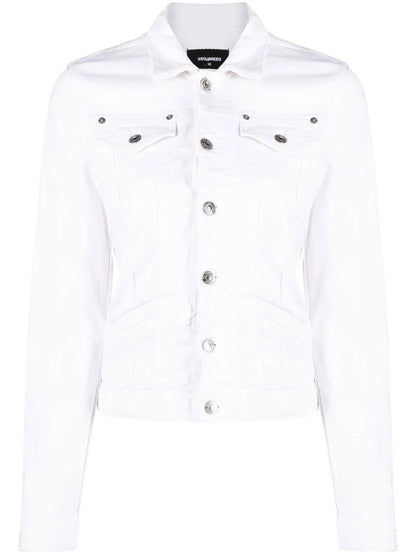 Buttoned Long-Sleeve Jacket