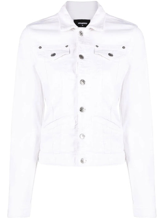 Buttoned Long-Sleeve Jacket