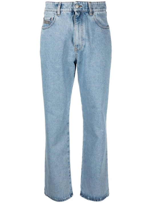 High-Waist Straight Jeans