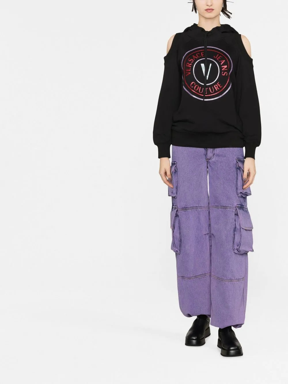 Logo-Print Cotton Hoodie