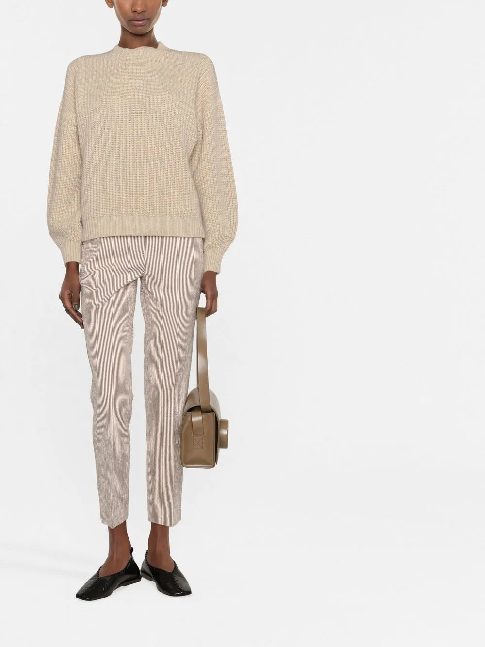 Crew-Neck Cable-Knit Jumper