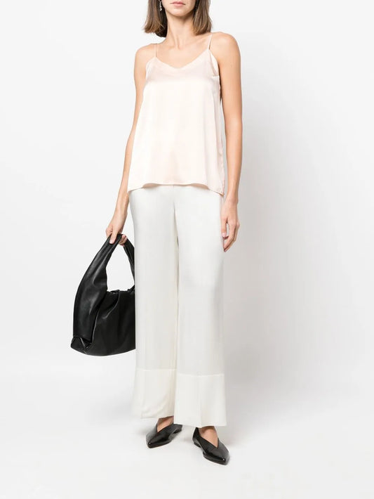 Spaghetti-Strap Silk Tank