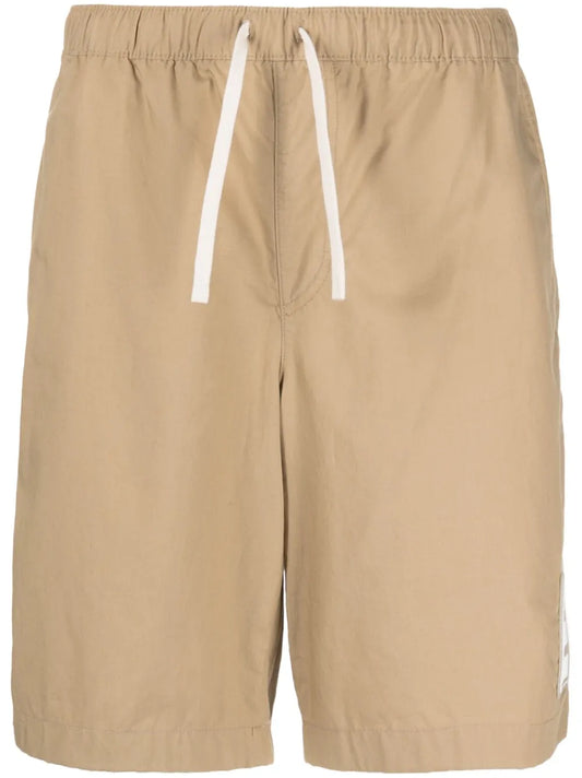 Logo-Patch Cotton Shorts
