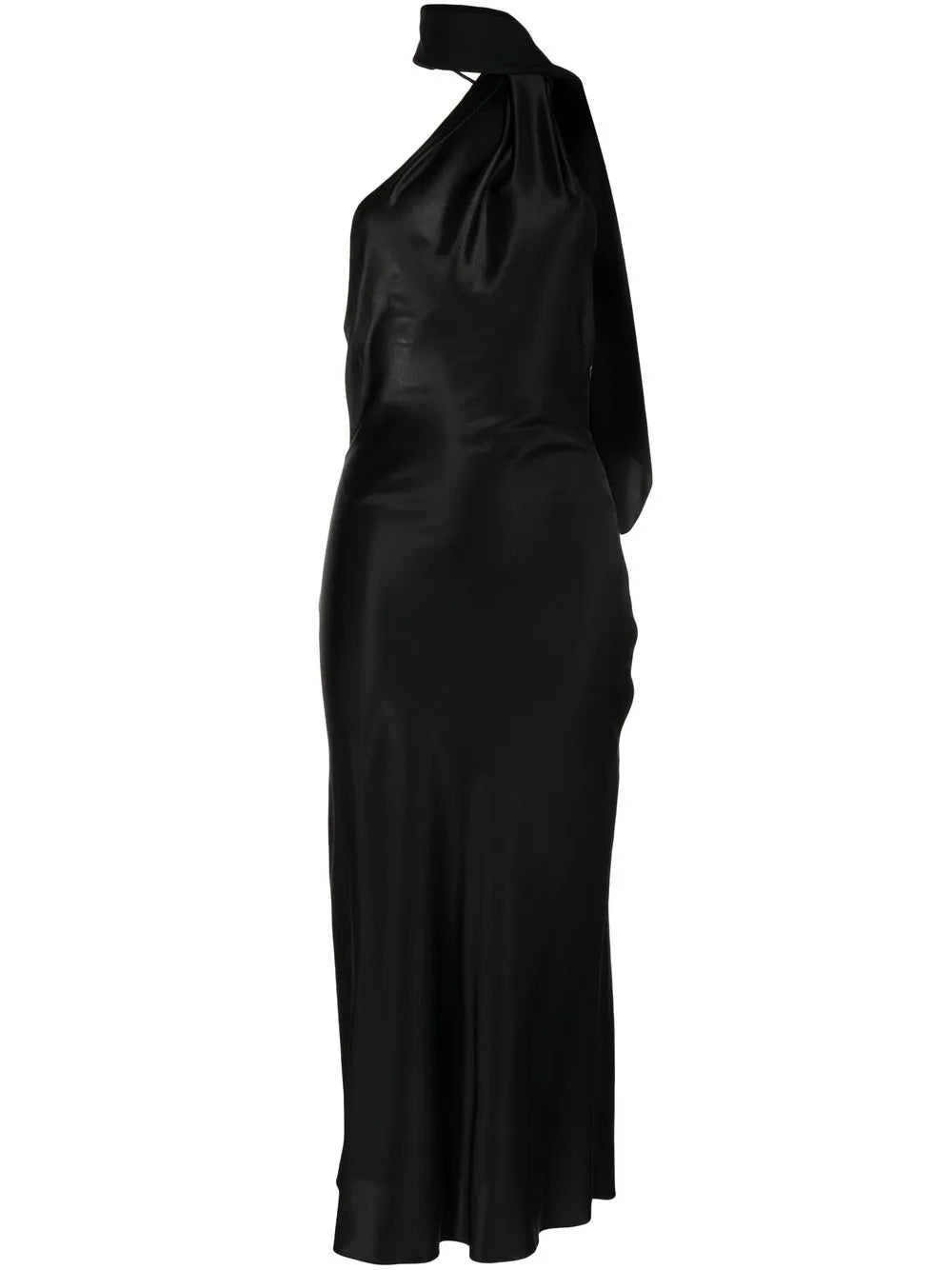 Asymmetric Halterneck Dress