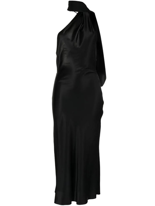 Asymmetric Halterneck Dress