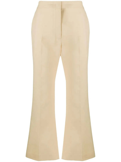 High-Waisted Flared Trousers