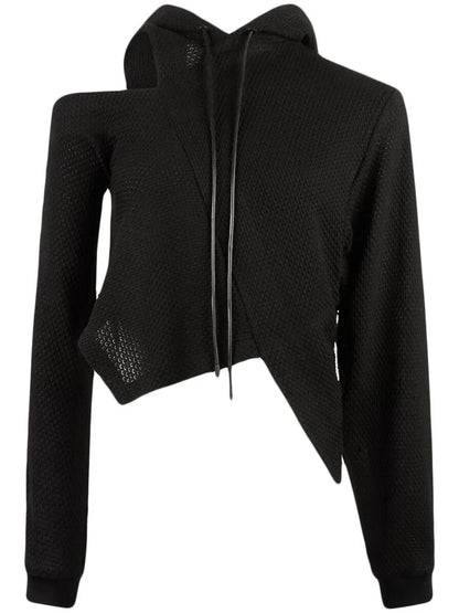 Kayla Exposed-Shoulder Hoodie