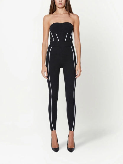 Otavia Contrast-Stripe Jumpsuit