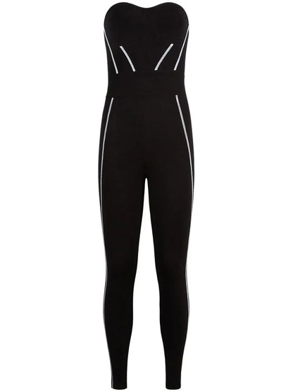 Otavia Contrast-Stripe Jumpsuit