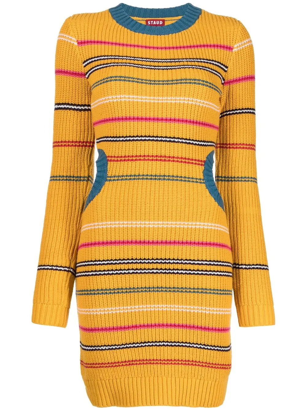 Knitted Striped Mini Dress