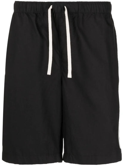 Logo-Patch Cotton Shorts