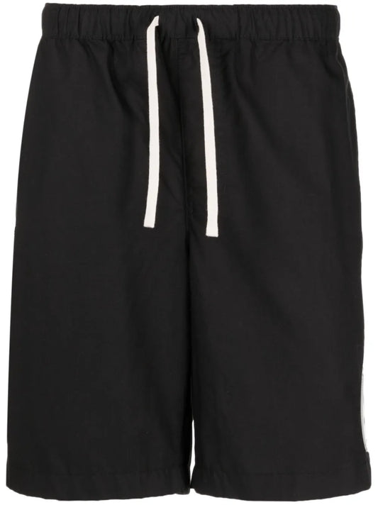 Logo-Patch Cotton Shorts