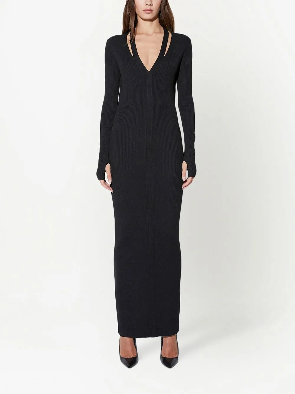 Denise Long-Sleeve Midi Dress