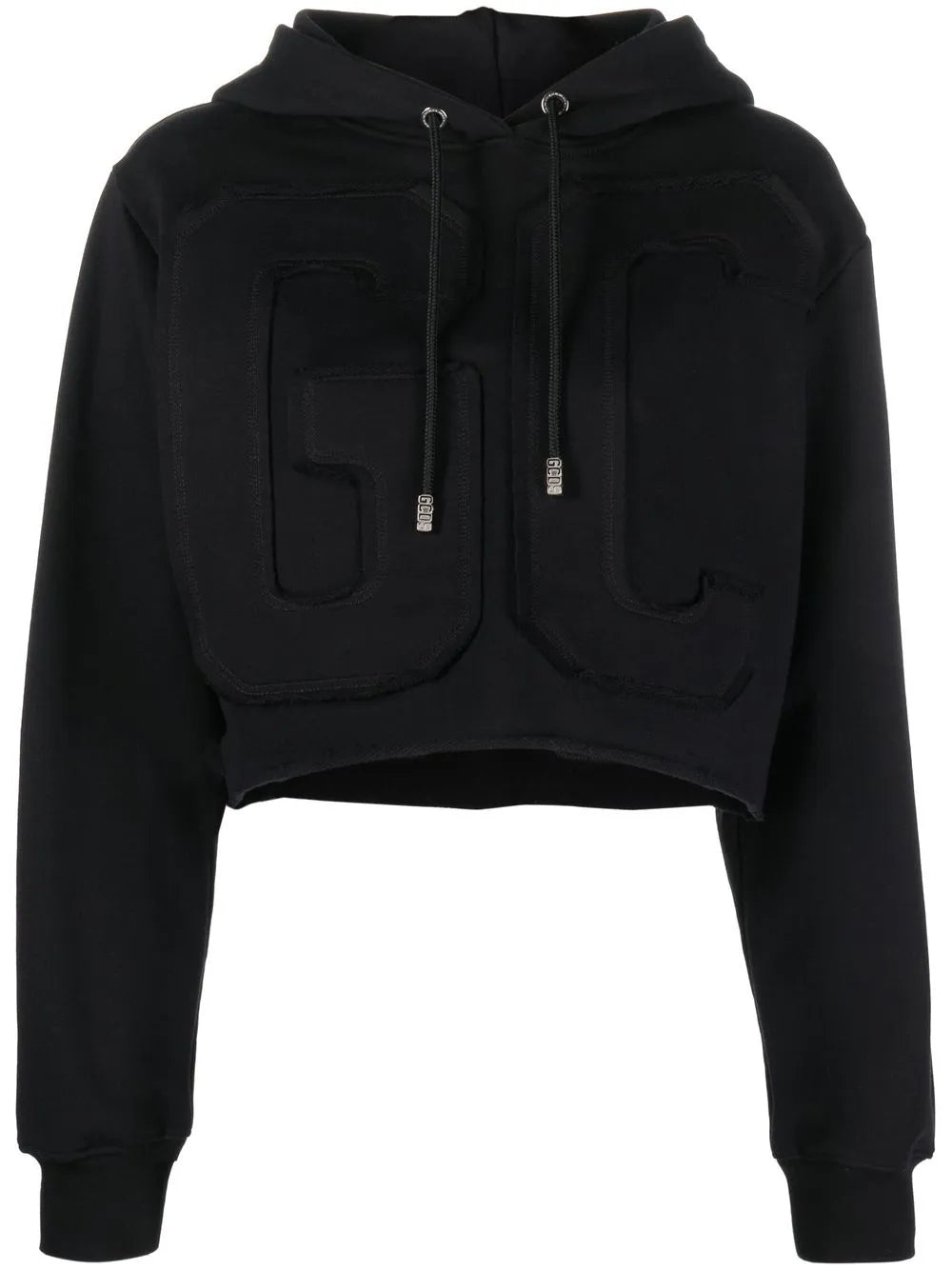 Logo-Patch Cropped Hoodie