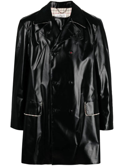 Coated Double-Breasted Coat