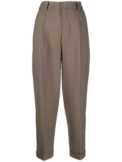 High-Rise Tailored Trousers