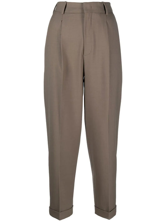 High-Rise Tailored Trousers