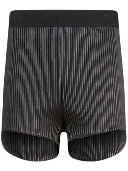 Slim-Fit Ribbed Shorts