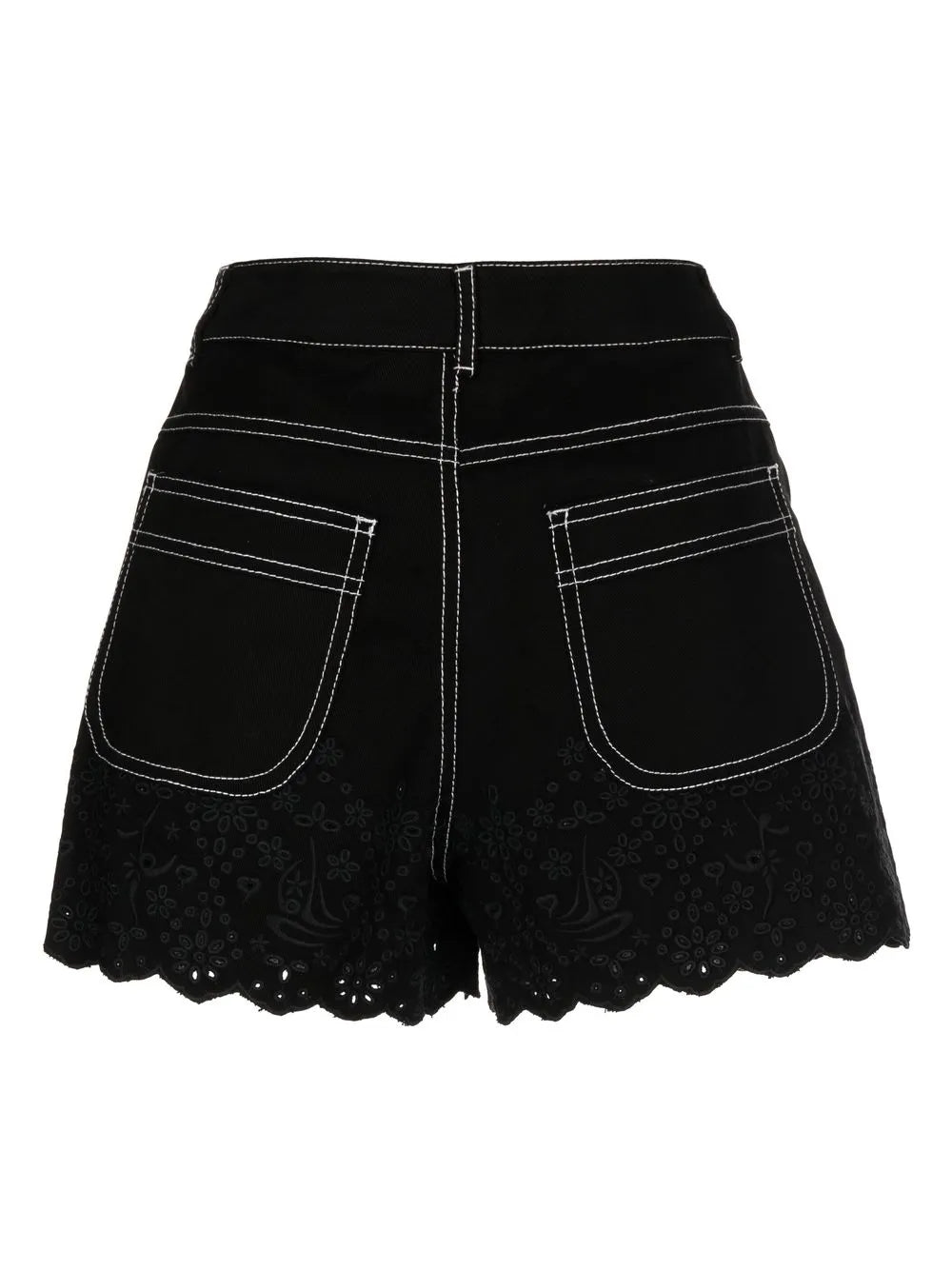 Embroidered Fitted Shorts