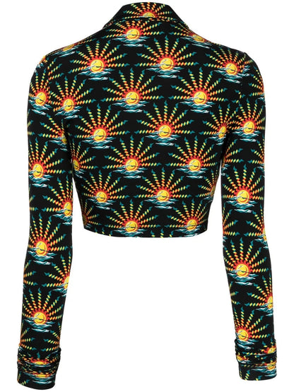 Cropped Tied Blouse