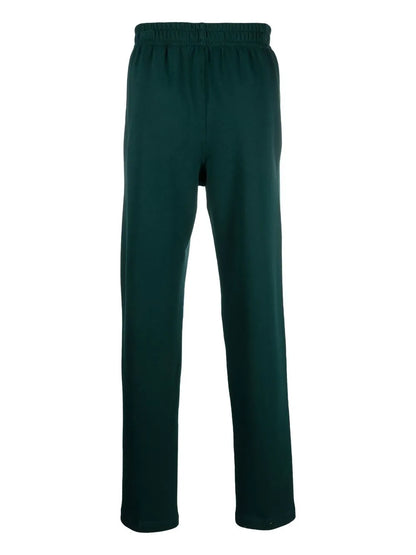 Elasticated-Waistband Straight Trousers