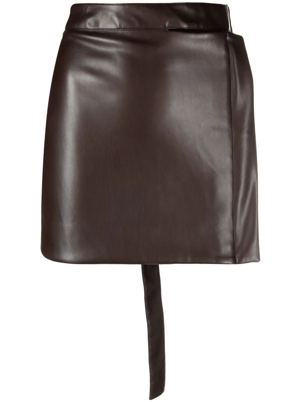 High-Waisted Belted Mini Skirt