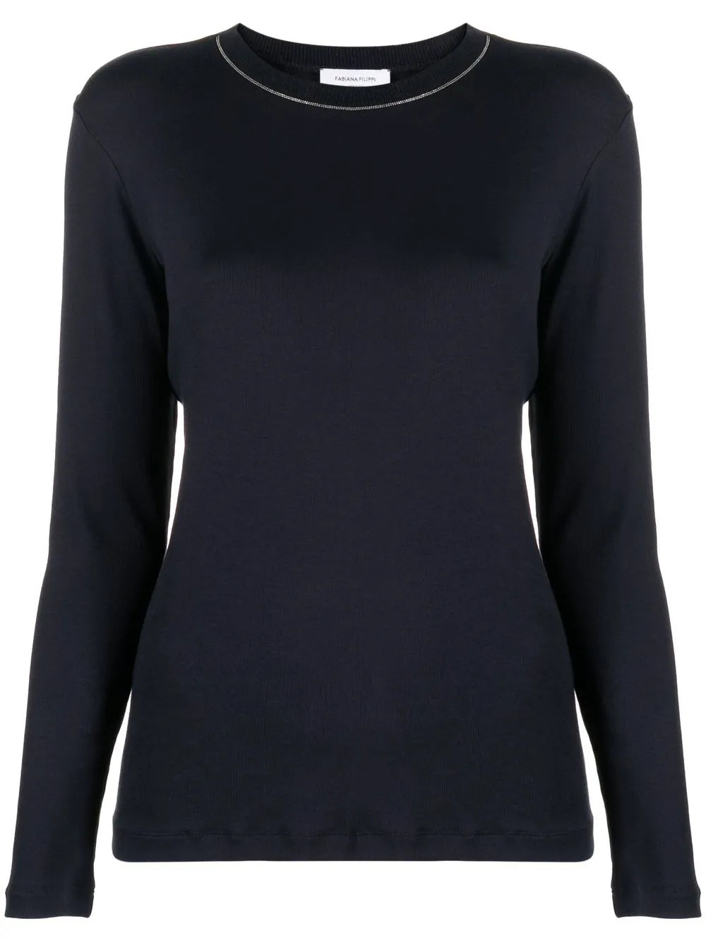 Contrast-Trim Sweater
