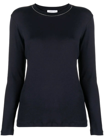 Contrast-Trim Sweater