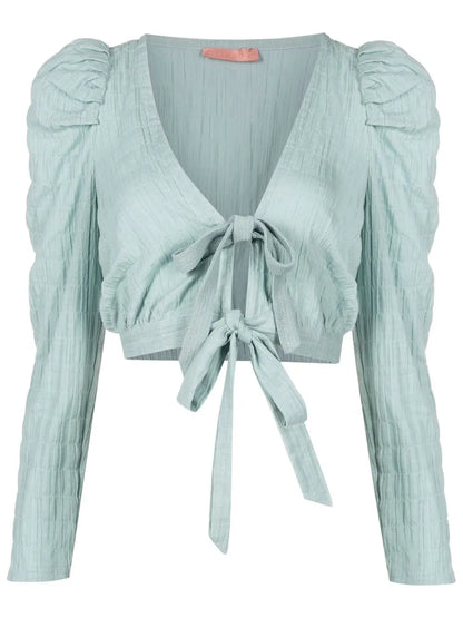 Mandoline Cropped Blouse