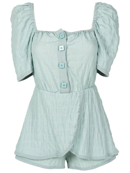 Folina Square-Neck Playsuit