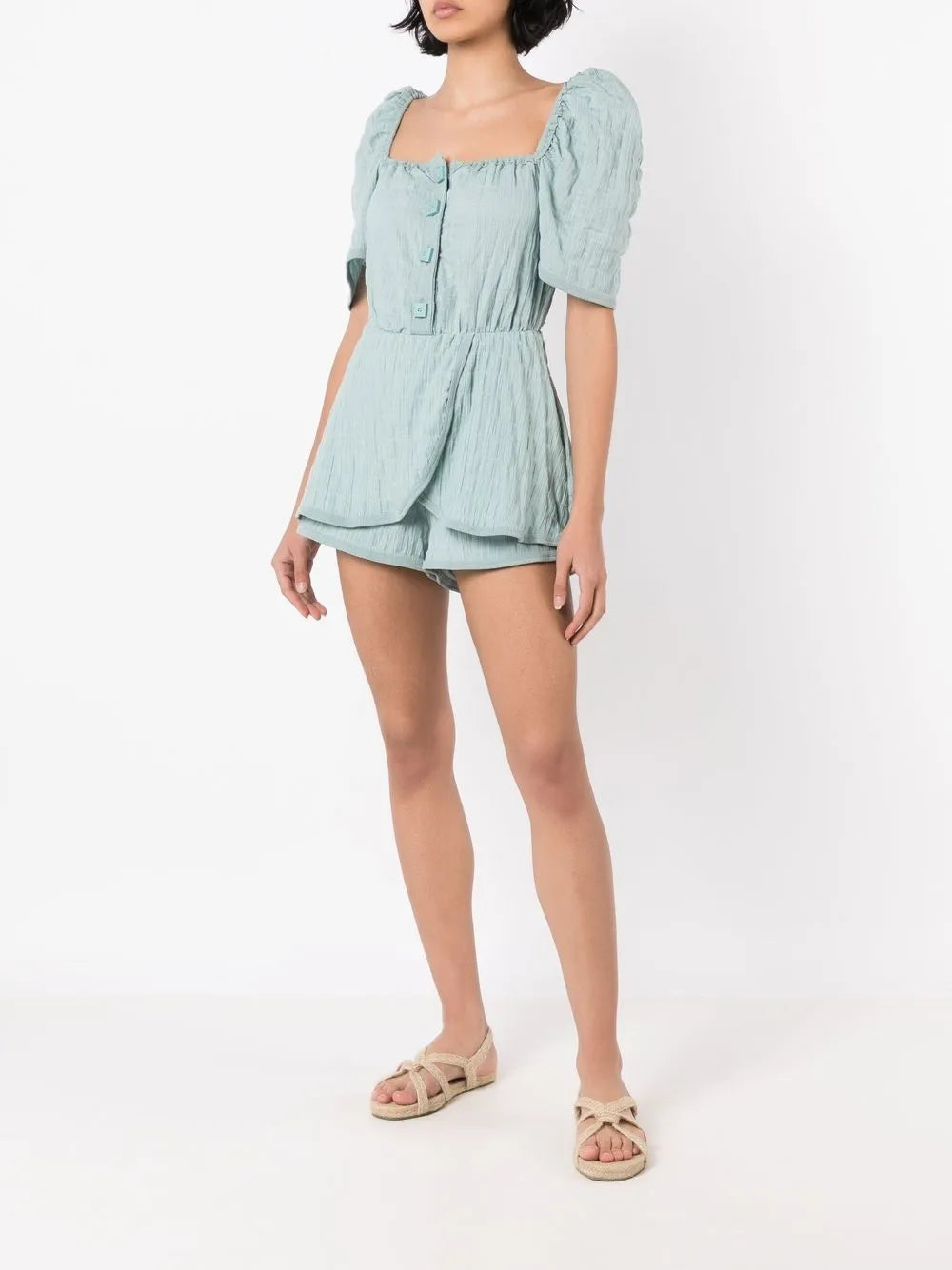 Folina Square-Neck Playsuit