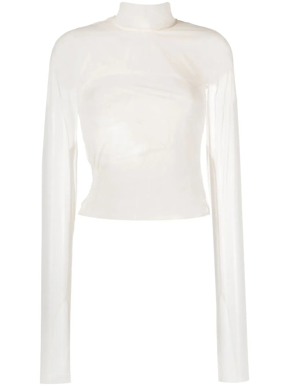 High-Neck Mesh Top