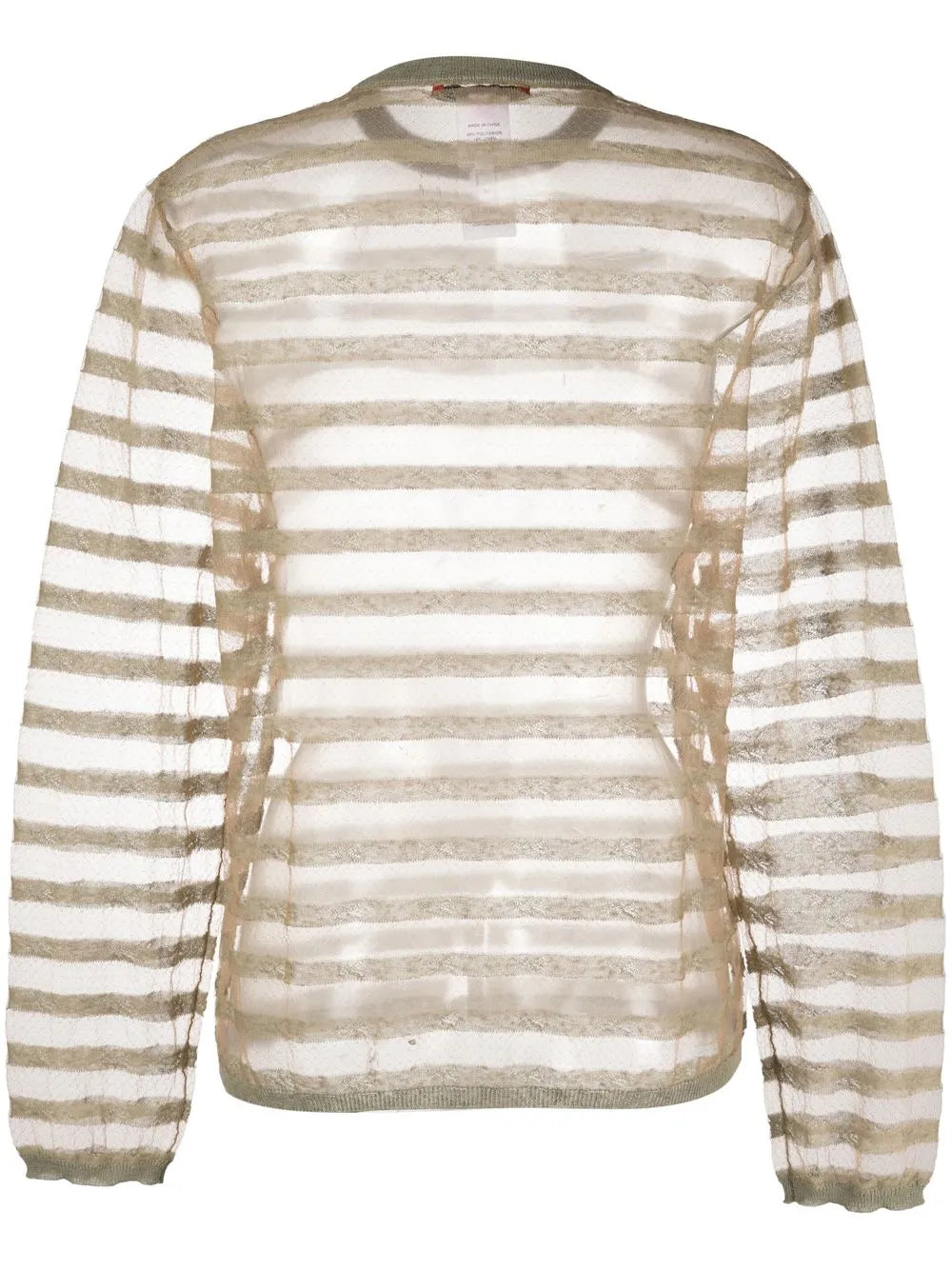 Semi-Sheer Long-Sleeved Sweater