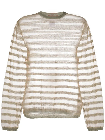 Semi-Sheer Long-Sleeved Sweater