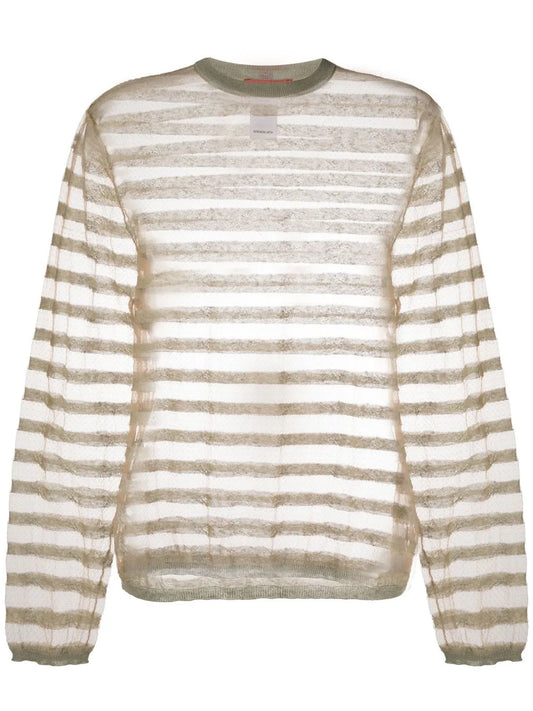Semi-Sheer Long-Sleeved Sweater